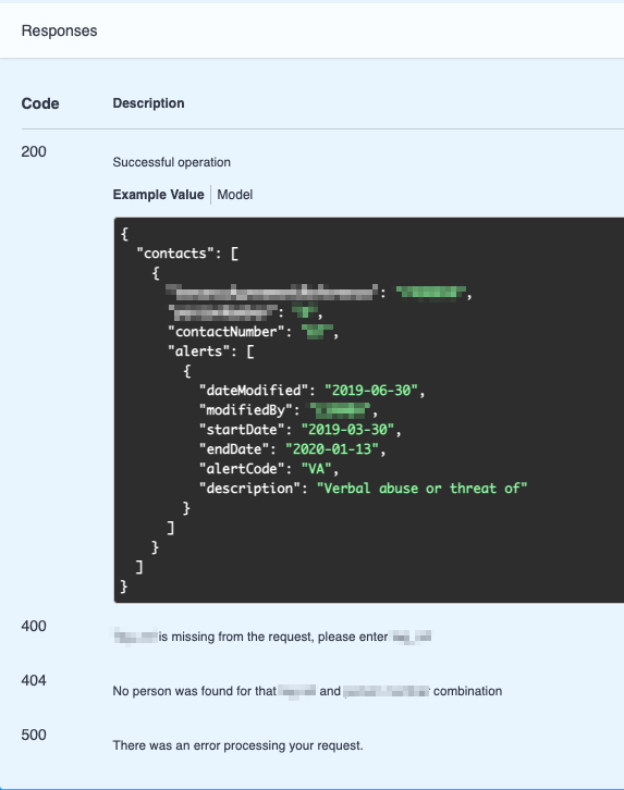 Example payload